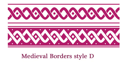 Medieval Borders Font Poster 4