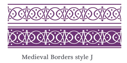 Medieval Borders Font Poster 8
