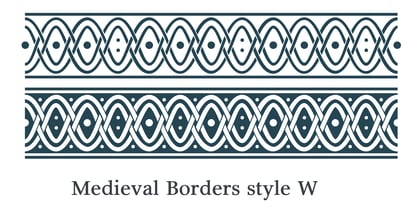 Medieval Borders Font Poster 13