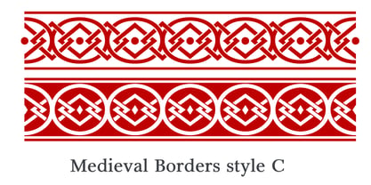 Medieval Borders Fuente Póster 3