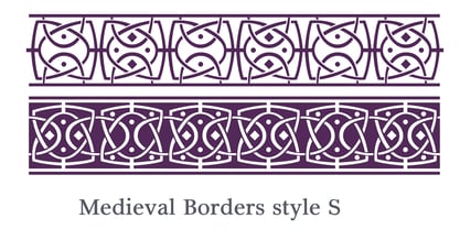 Medieval Borders Font Poster 10