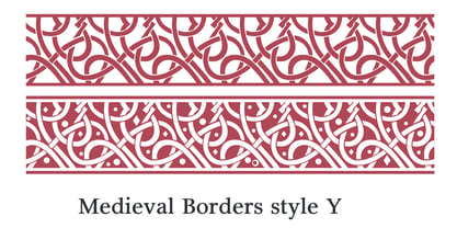 Medieval Borders Fuente Póster 5