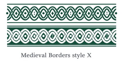 Medieval Borders Fuente Póster 14