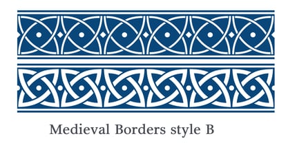 Medieval Borders Font Poster 2