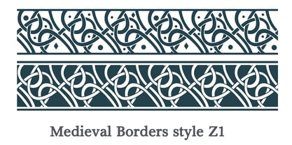 Medieval Borders Font Poster 12