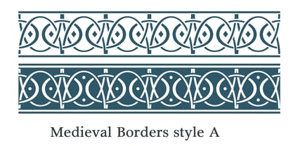 Medieval Borders Font Poster 1