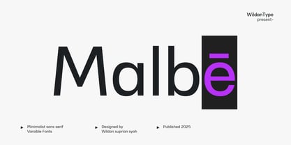Malbe Font Poster 1