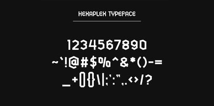 Hexaplex Font Poster 4