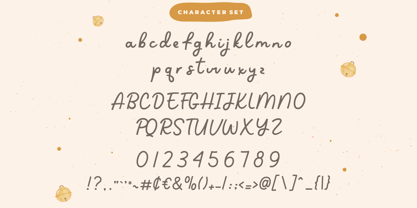 Cutie Kitty Font Poster 9
