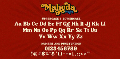 Mahoda Display Font Poster 9
