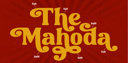 Mahoda Display Font Poster 2