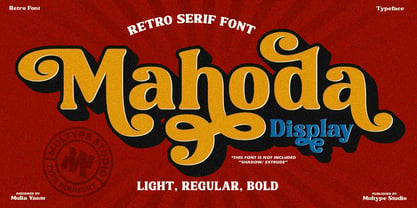 Mahoda Display Font Poster 1