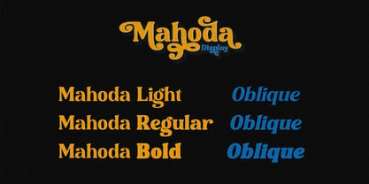 Mahoda Display Font Poster 3