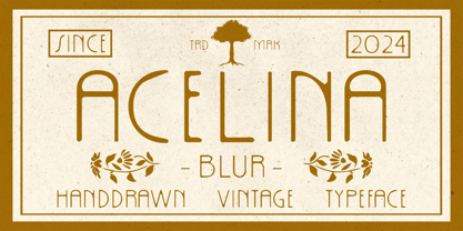 Acelina Blur Font Poster 1