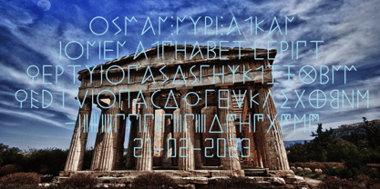 Ongunkan Greek Ionien Font Poster 1