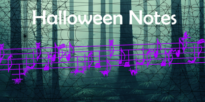 Halloween Notes Font Poster 3