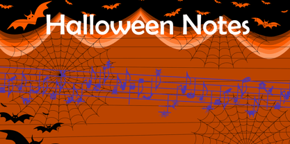 Halloween Notes Font Poster 2