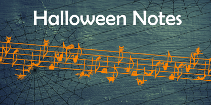 Halloween Notes Font Poster 1
