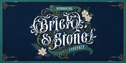 Brick Stone Font Poster 1