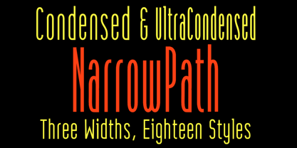 Narrow Path Font Poster 1