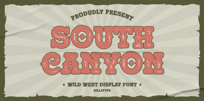 South Canyon Font Poster 1