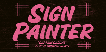 Captain Casual Font Poster 14