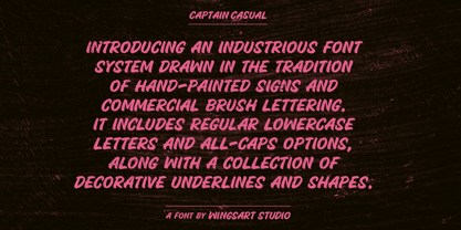 Captain Casual Font Poster 2