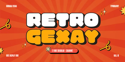 Retro Gexay Font Poster 1