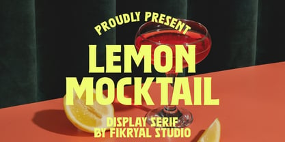 Lemon Mocktail Fuente Póster 1