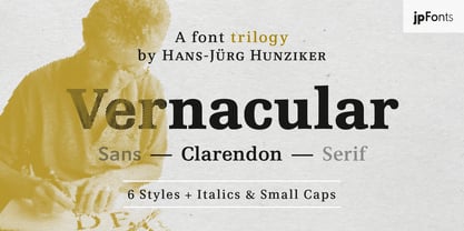 Vernaculaire Clarendon Police Poster 1