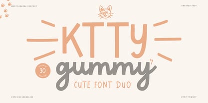 Ktty Gummy Script Font Poster 1