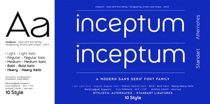 Inceptum Font Poster 4