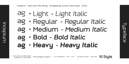 Inceptum Font Poster 6