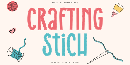 Crafting Stich Font Poster 1