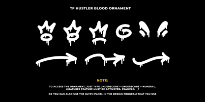TF Hustler Blood Fuente Póster 9