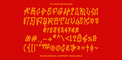 TF Hustler Blood Font Poster 8