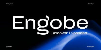 Engobe Expanded Font Poster 1