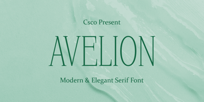 Avelion Font Poster 1