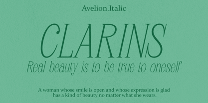 Avelion Font Poster 2