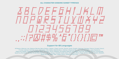 Goseong Sunset Font Poster 9