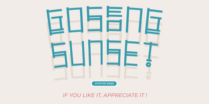 Goseong Sunset Font Poster 11