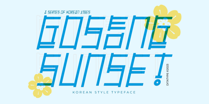 Goseong Sunset Font Poster 1