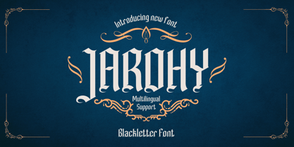 Jarohy Font Poster 1