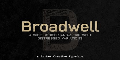 Broadwell Font Poster 1