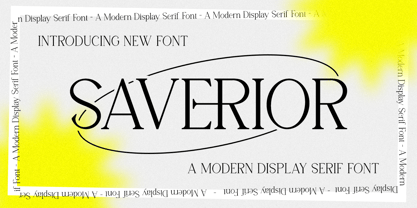 Saverior Font Poster 1