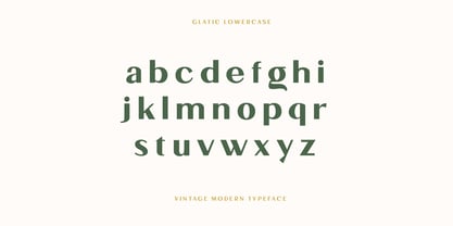 Glatic Font Poster 9