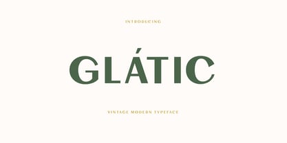 Glatic Font Poster 1