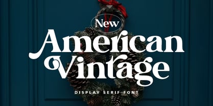 New American Vintage Font Poster 1