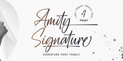 Amity Signature Font Poster 1