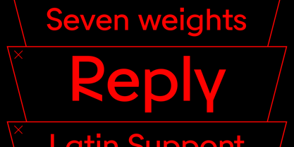 Reply Font Poster 4